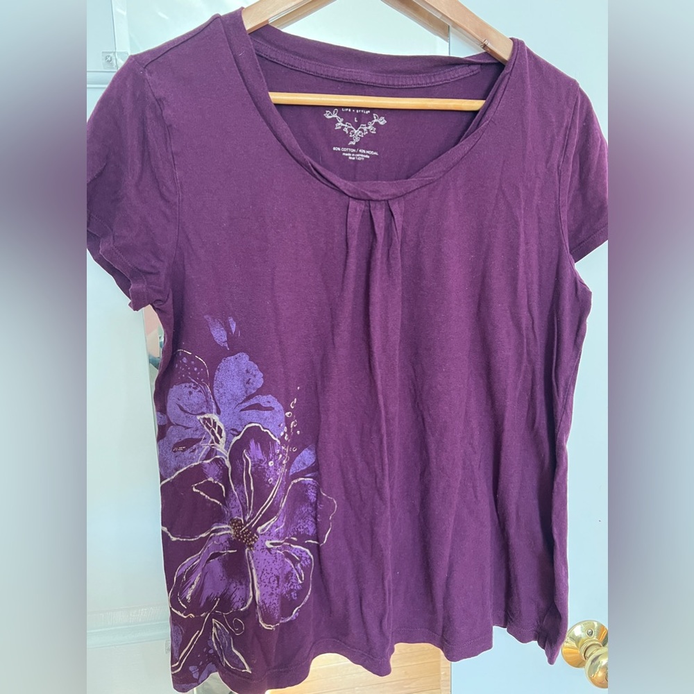 Large graphic tee shirt